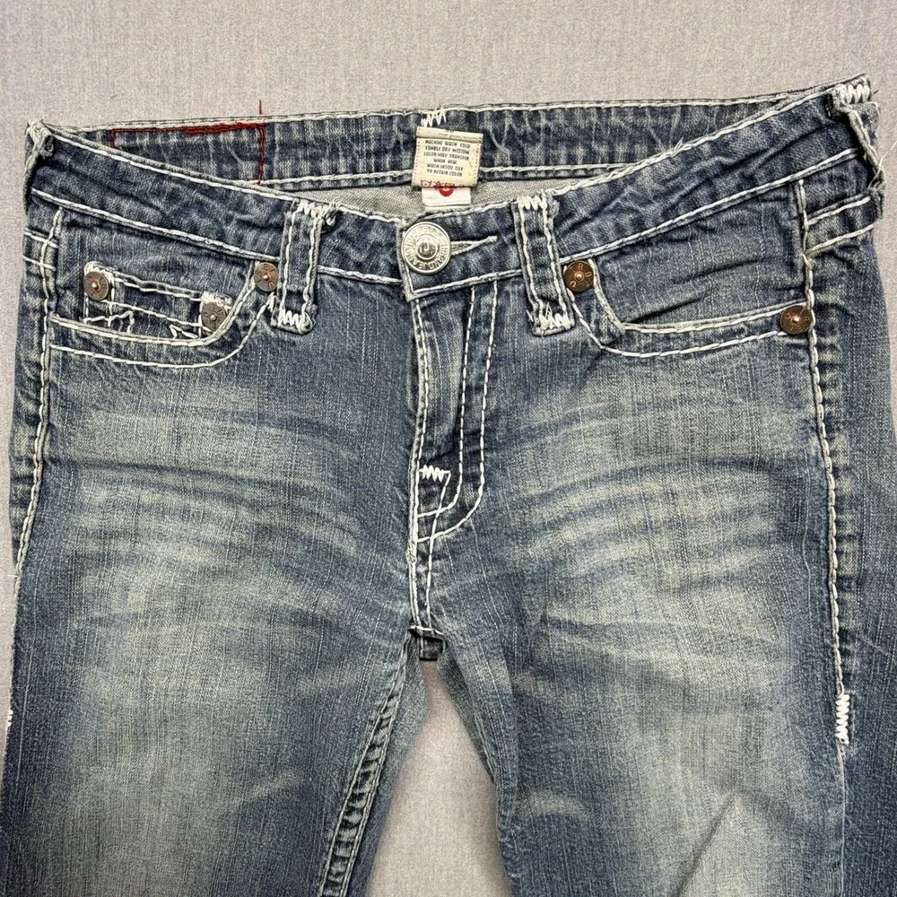 Vintage True Religion Jeans Men's 33x30 Johnny Super T Whisker Fade Made in USA